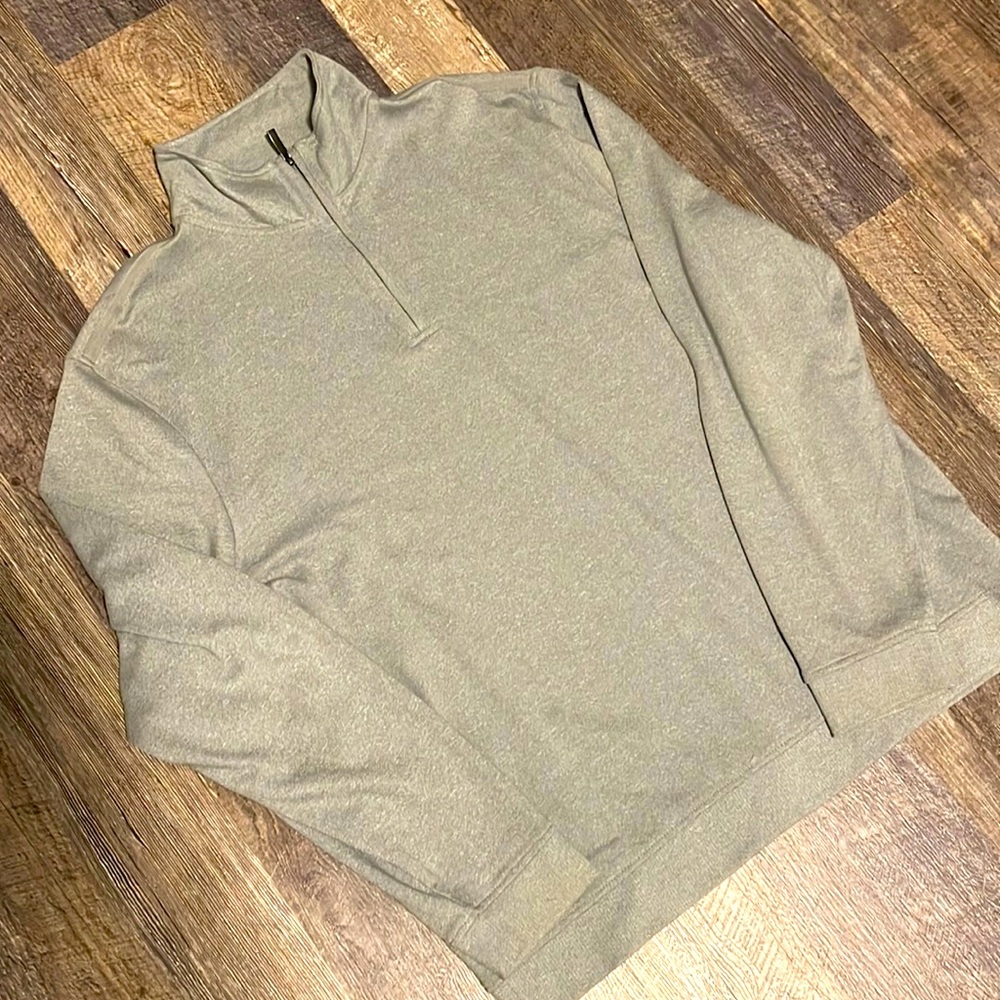 MENS BRAND NEW VAN HEUSEN XL QUARTER ZIP SWEATER